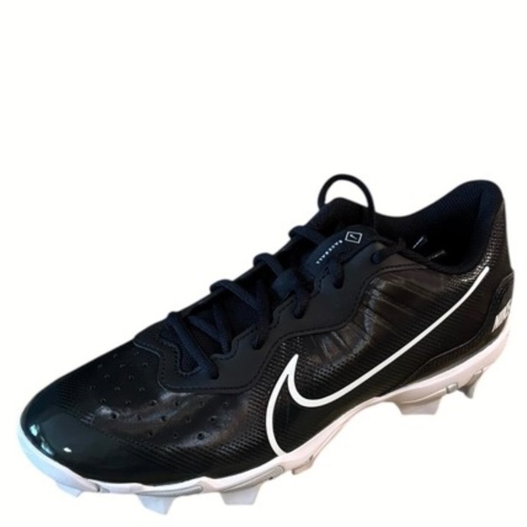 Nike Alpha Huarache Keystone 4 Mens Baseball Cleats Black White - Picture 1 of 9